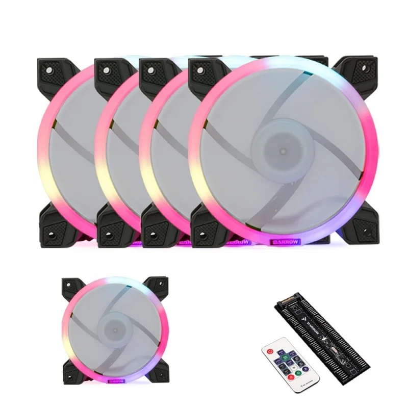 S+   For Barrow 120MM computer fan set radiator support RGB for PC Water Cooliing