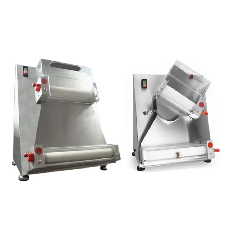 China Electric Automatic Pizza Dough Roller Machine Industrial Dough Roller Sheeter Pizza Base Making Machine Used Dough Roller