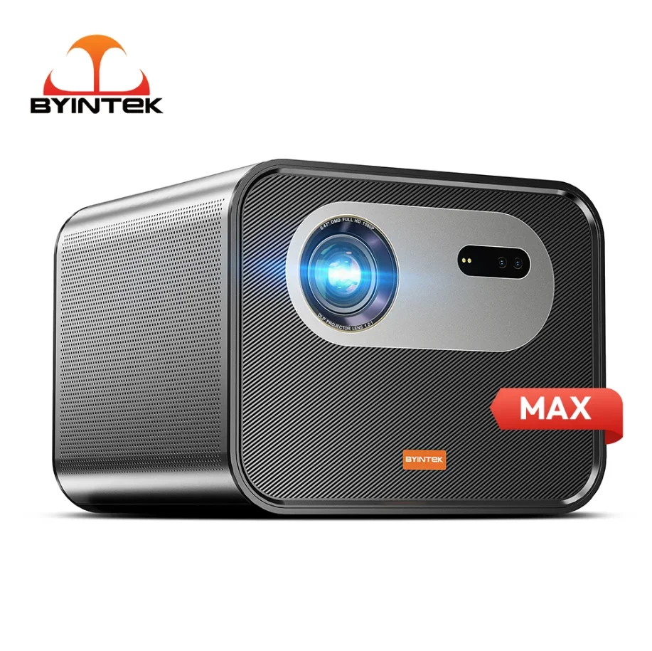 BYINTEK R90 Max 3D 4K Cinema AI LAsEr Auto Focus Smart Android WiFi Portable LED DLP Home Theater Video Projector HD 1080P