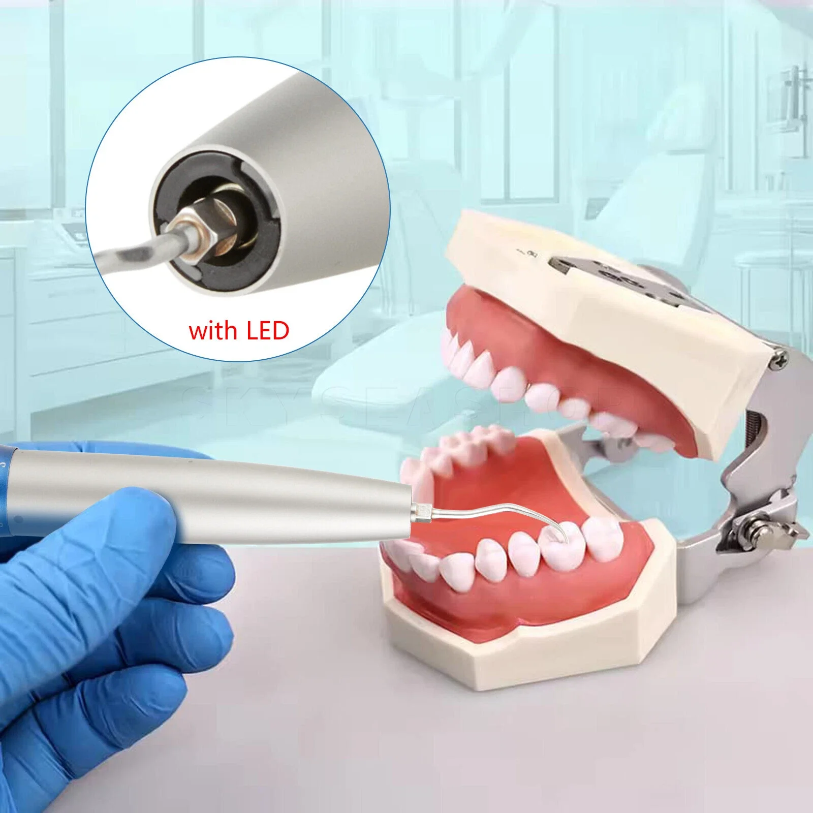 Dental Hygienist LED Optic Air Scaler Handpiece Sonic for KAVO MULTIflex Quick Coupler