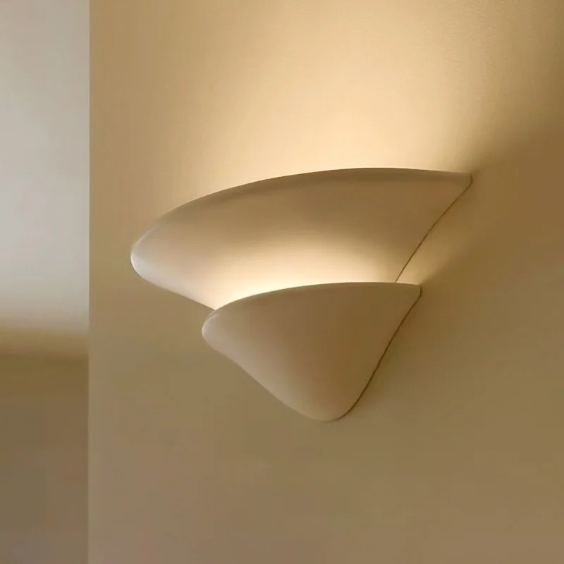 

Plaster Conch Wall Lamp Full Spectrum Tricolor Wall Light French Creativity Lighting Lamps Living Room Bedroom Corridor Lights