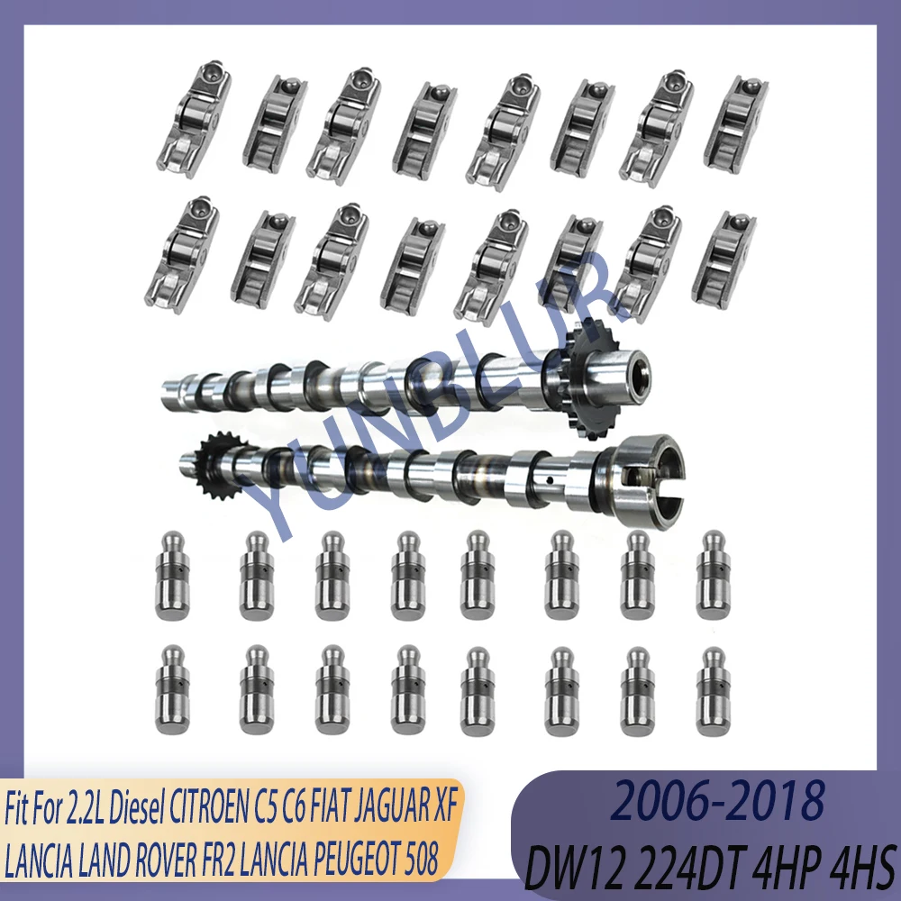 

Camshaft Valve Lifter Rocker Arm Kit Fit 2.2 L DW12 224DT 4HP Diesel For CITROEN FIAT JAGUAR XF LAND ROVER FR2 LANCIA PEUGEOT