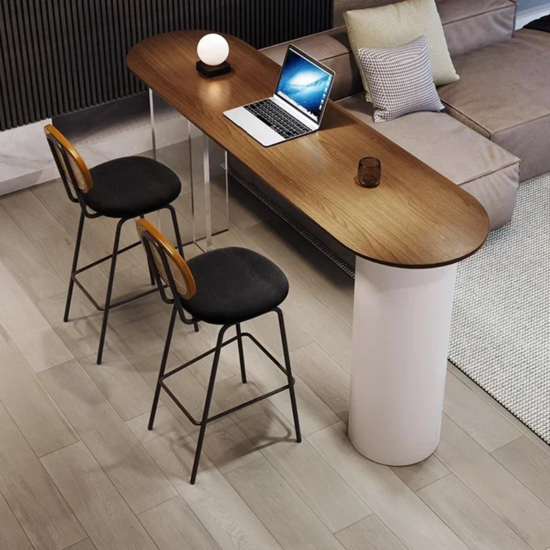 

High Luxury Cocktail Long Party Coffee Bar Counter Table Reception Drink Muebles De Cocina Home Furniture Tall Design Bar Table