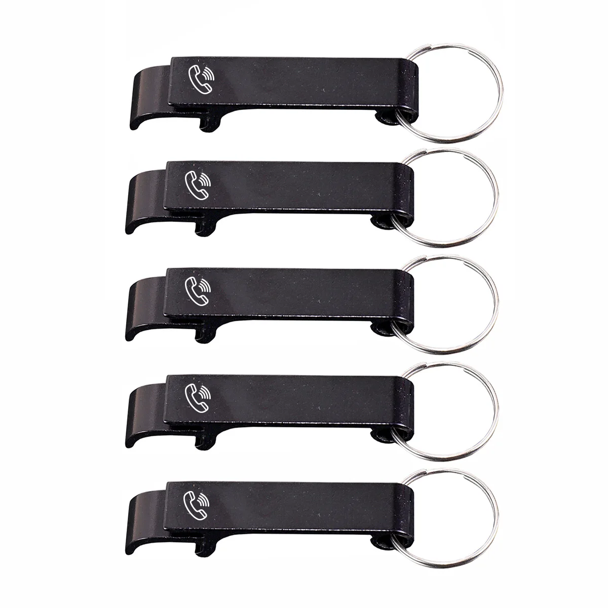 5pcs Custom Name Keychain Aluminum Alloy Set