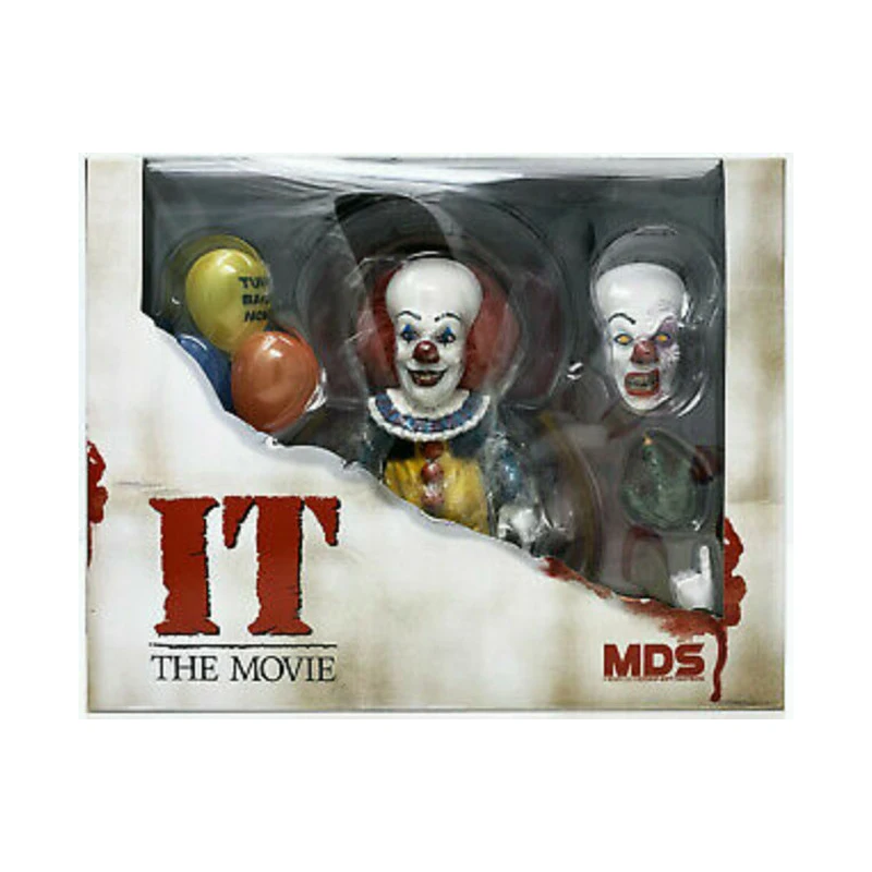 

Mezco Designer Series IT The Movie Deluxe Pennywise Horror Action Figure Classic Movies Collectible Figurines Model Toys Gift