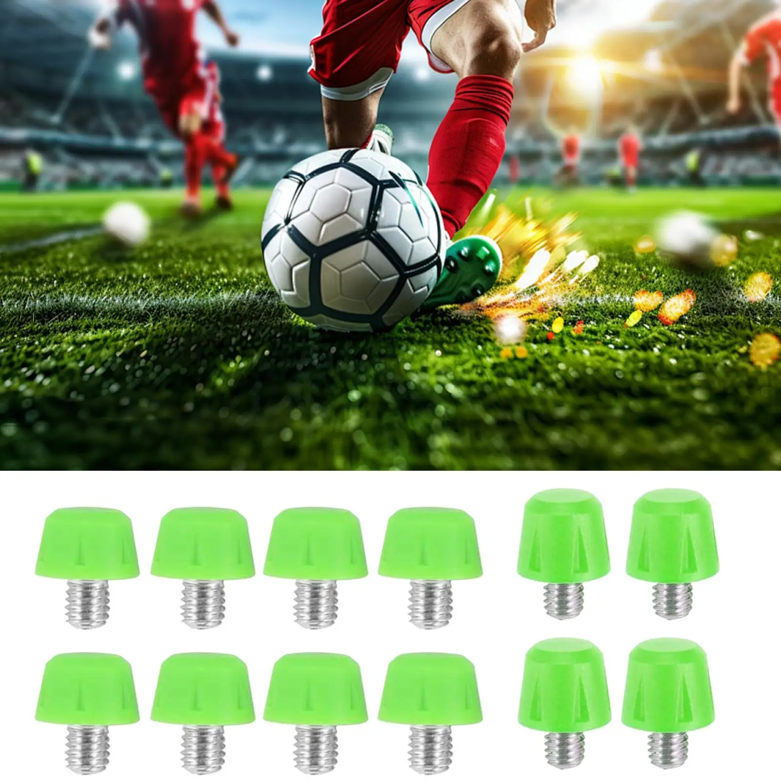 8mm&11mm Football Shoe Spikes Nonslip Fast Lock Football Shoe Studs Universal Replacement Football Boot Spikes With Wrench