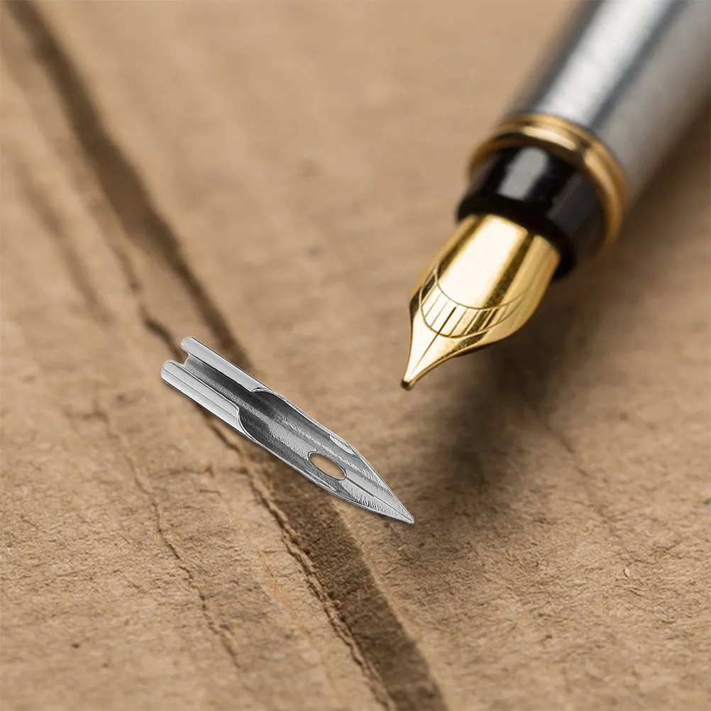 

Набор из 15 стальных перьев для ручек, тонкие, 0,28 мм, металлические наконечники для перьевых ручек, сменные, для каллиграфии, рисования, живописи, подписи, скетчинга