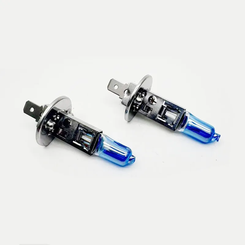 2pcs Crystal Super Bright White H1 Halogen Bulb 12V Car HeadLight Bulb High And Low Light Fog Lamp Bulb 55w Halogen Lamp Source