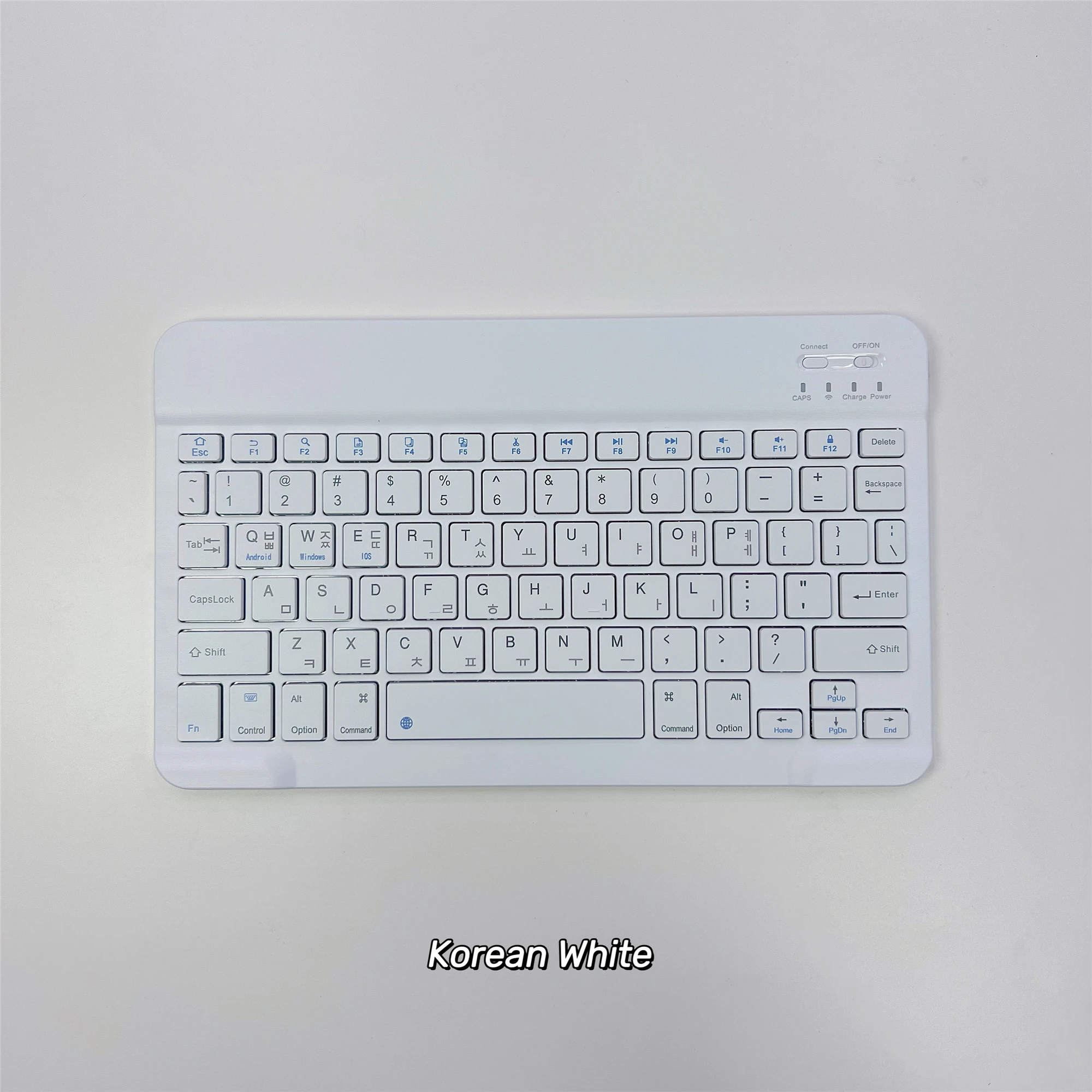 Coreano/japés/español/tailandés/losbew/Russain teclado Bluetooth ultradelgado portátil Mini inalámbrico recargable para iPad iPhone