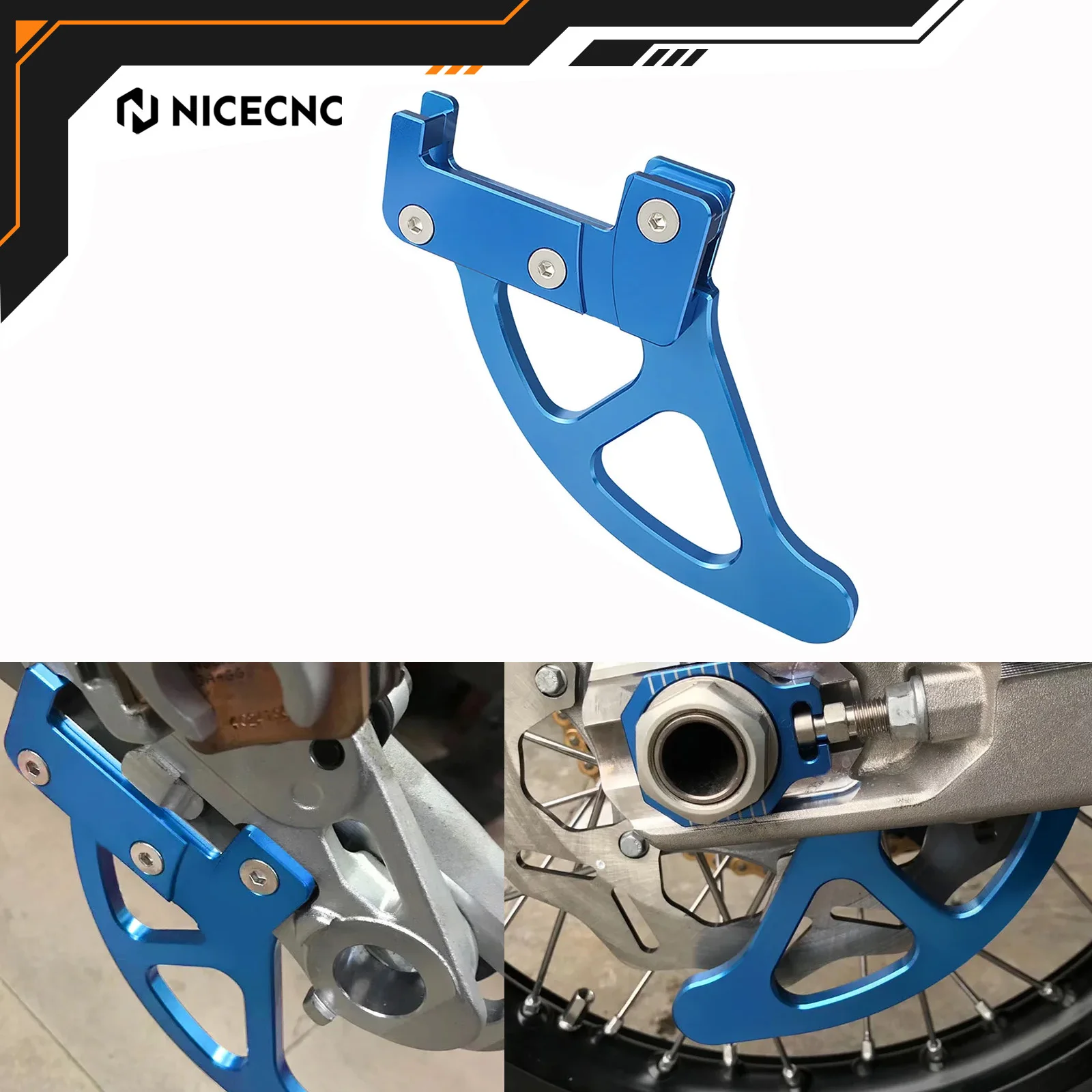 

NICECNC Rear Brake Disc Guard Protector with Magura caliper For Husqvarna TE300 FE350 FE450 FE501 TE250 FE250 FX450 2018-2021