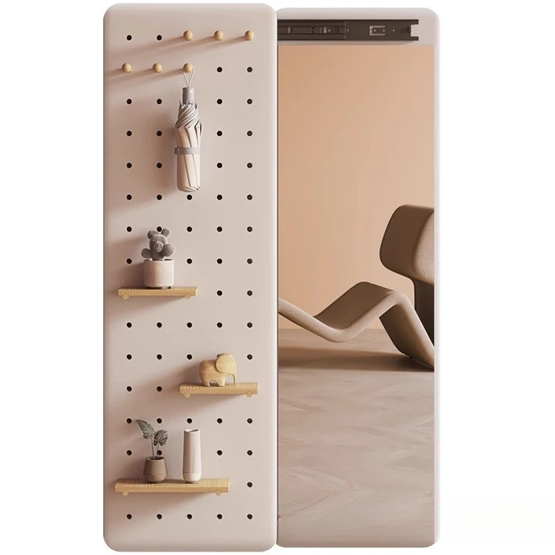 

Invisible full-length mirror, push-pull closure, hidden full-body mirror, attached to the wall