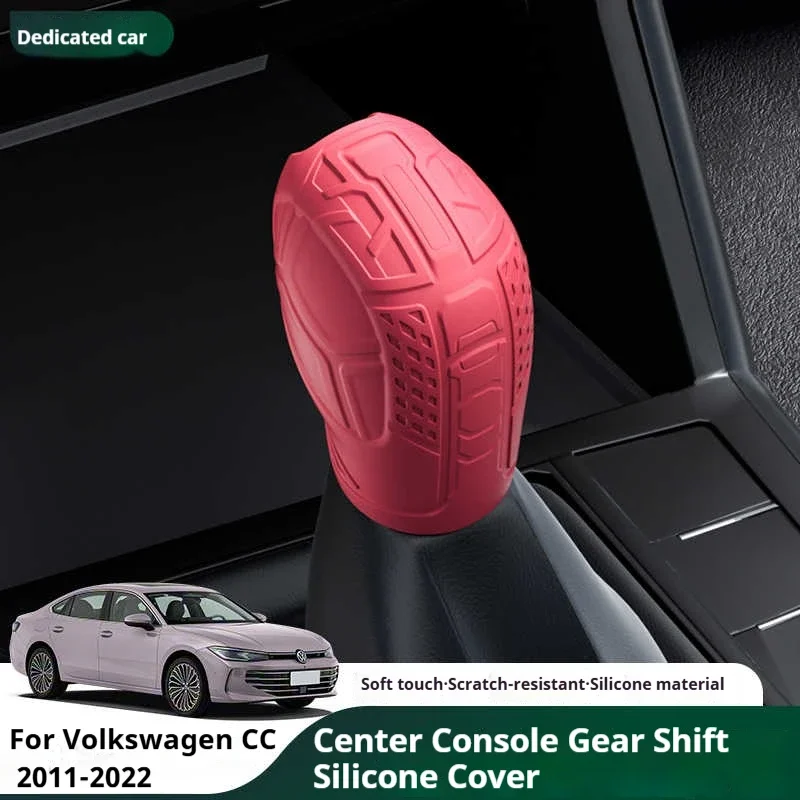 

For Volkswagen CC 11-22 Car Silicone Automatic Gear Shift Knob Cover Tasteless Antislip Shifter Knob Protective Cover