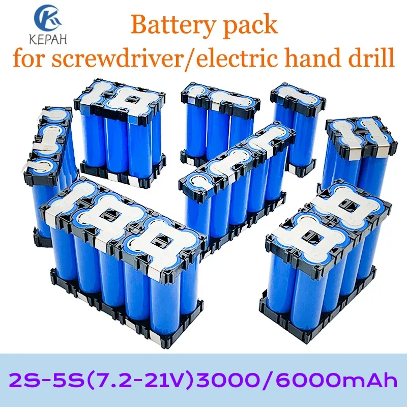 

2S1P 3S1P 3S2P 4S1P 4S2P 5S2P 18650 battery pack custom 18650 battery welding 3000mAh / 6000mah battery pack 12.6V to 25.2v sc