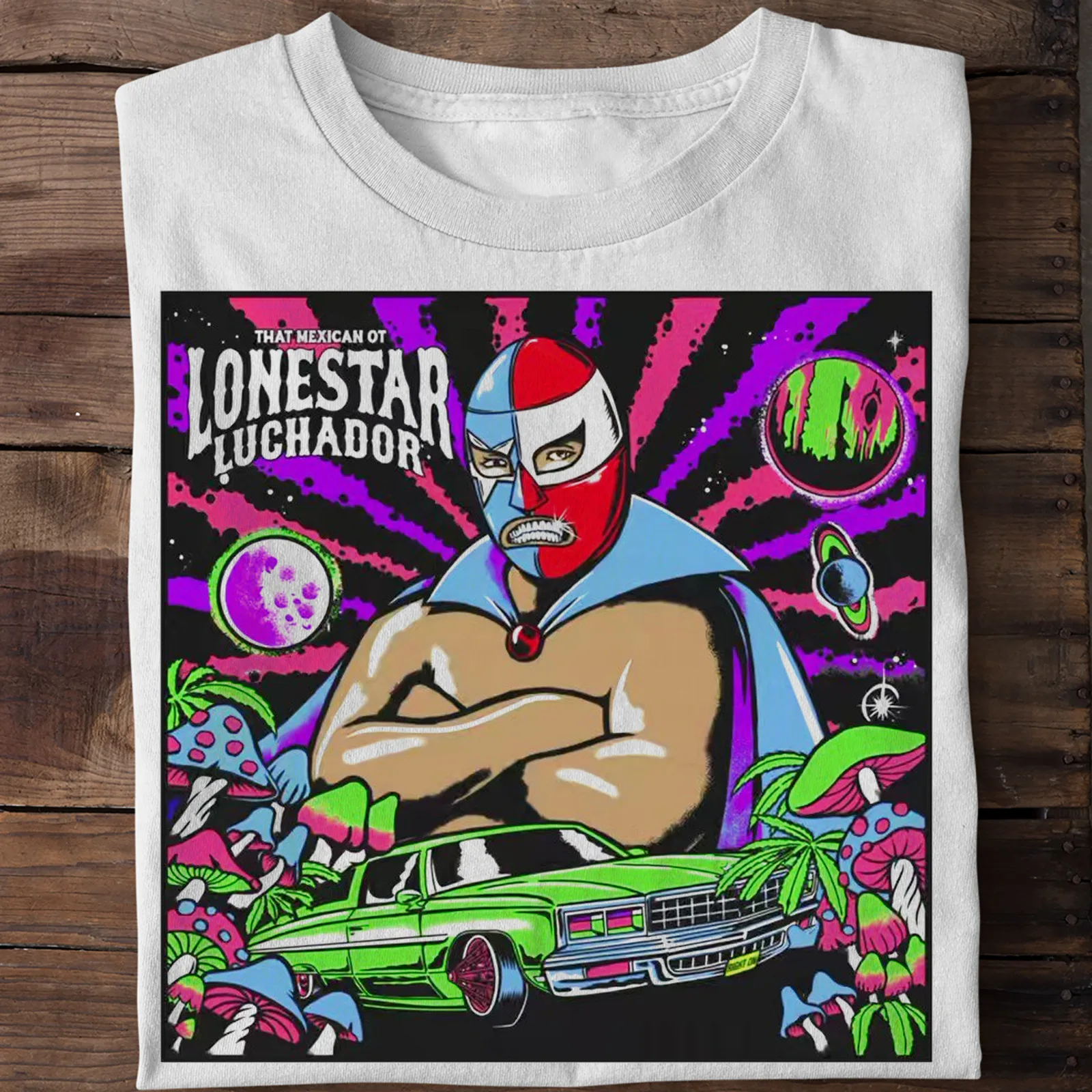 That Mexican OT Lonestar Luchador Album For Fan S to 5XL T shirt GC1582