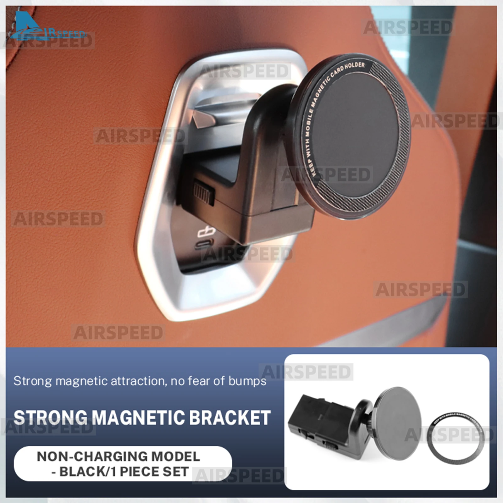 

Rear Seat Magnetic Pad Phone Holder Bracket Trim Auto Mount for BMW X3 X5 X6 5 Series 7 Series 2025 G45 IX i5 G60 G05 G06 G61