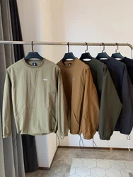 Outdoor Casual Men's Sweatshirt round Neck Loose Fit DWR Water And Wind Resistant Versatile Comfortable Youth Style Autumn Wear