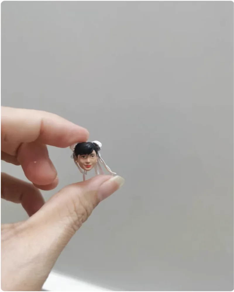 

Little 1/18 Female Soldier Chun Li New Style Head Carving Sculpture Model Toy Fit 3.75'' Action Figures Doll Body In Stock