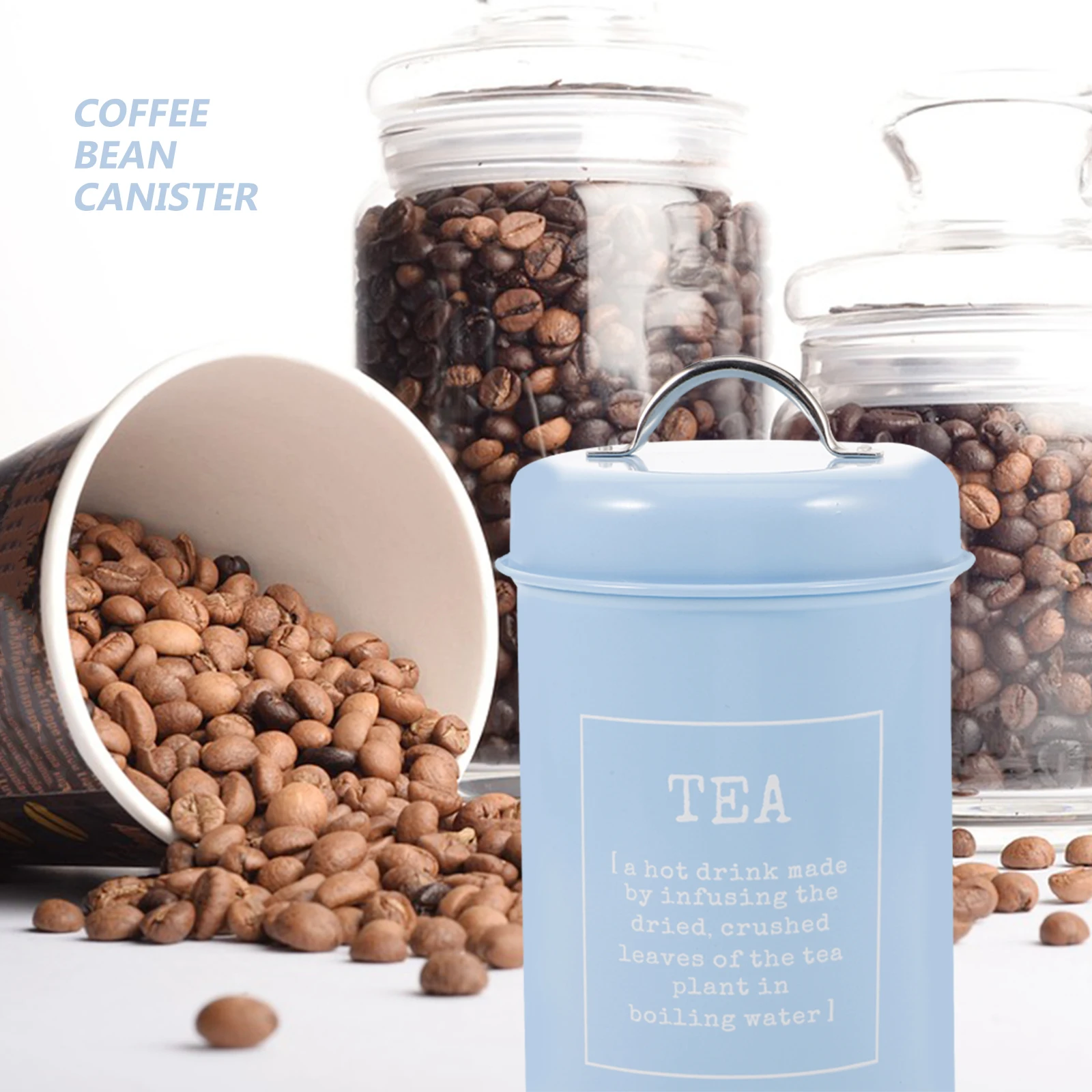 

Multi-Functional Airtight Storage Jar Tea Leaf Coffee Bean Container Kitchen Canister For Dry Food Flour Sugar Oil Milk Wine