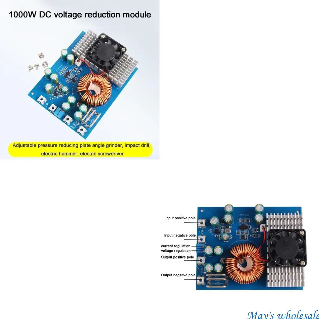 

Upgrades Reducing Power Boards 1000W 50A Converters Adjustable Output 2.5V 60V for Electric Vehicles Power Tool 448A