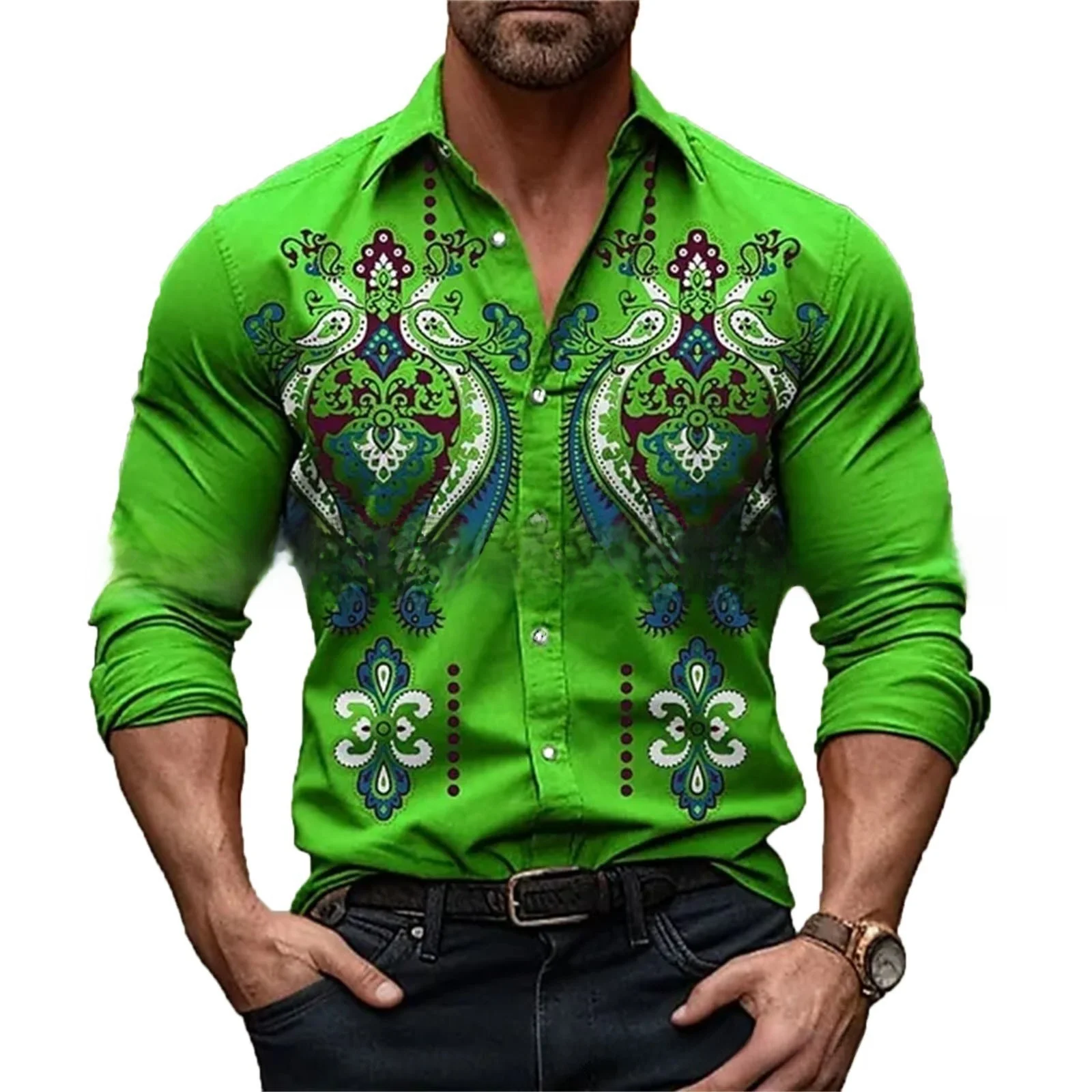 

Мужская цифровая теплопередача ort Sve irt с лацканами, полиэфирное волокно, летняя повседневная одежда, полосатый узор с принтом