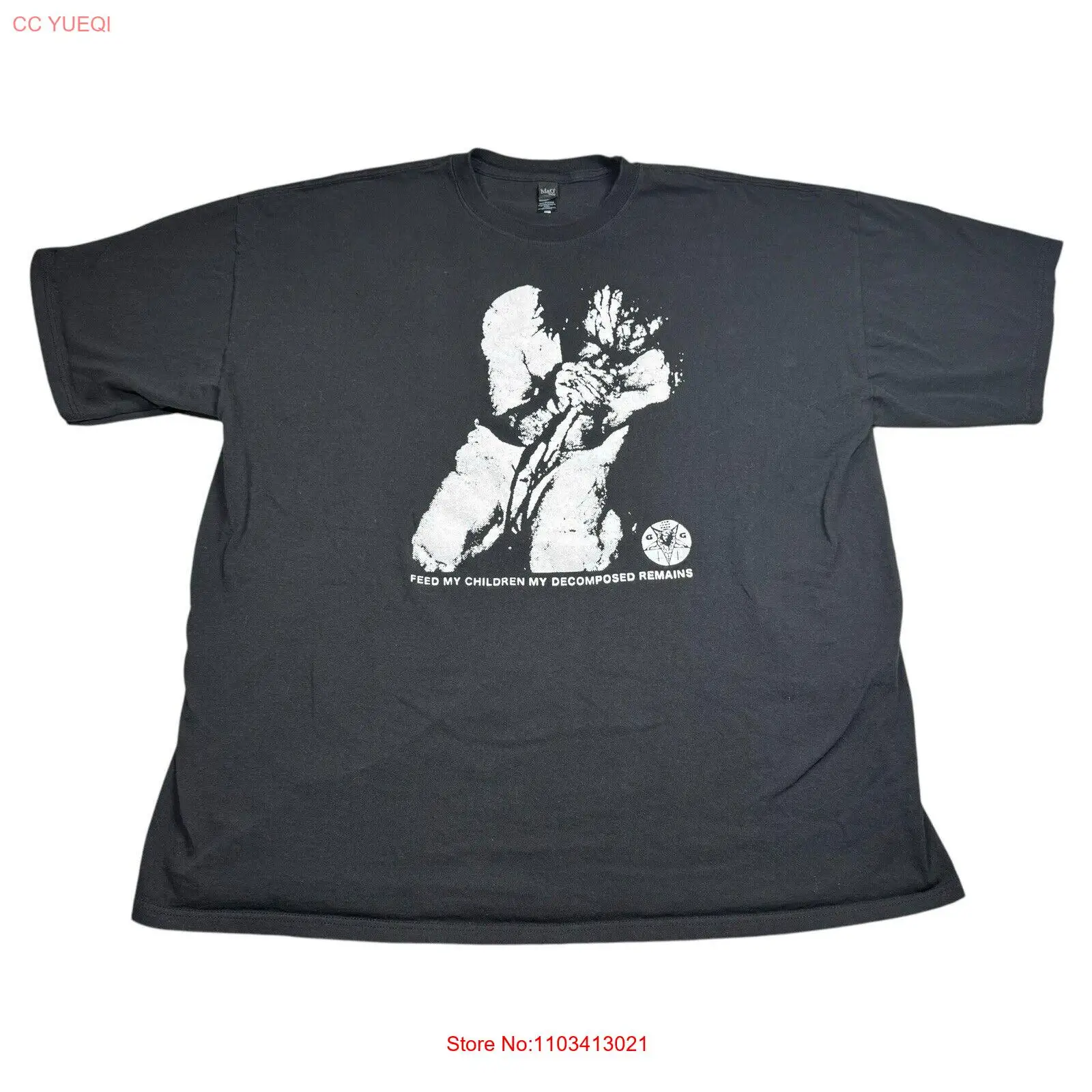 Футболка Gg Allin Feed My Children My Decomposed Remains, размер XXXL в стиле панк Футболка Gg Allin Feed My Children My Decomposed Remains, размер XXXL в стиле панк