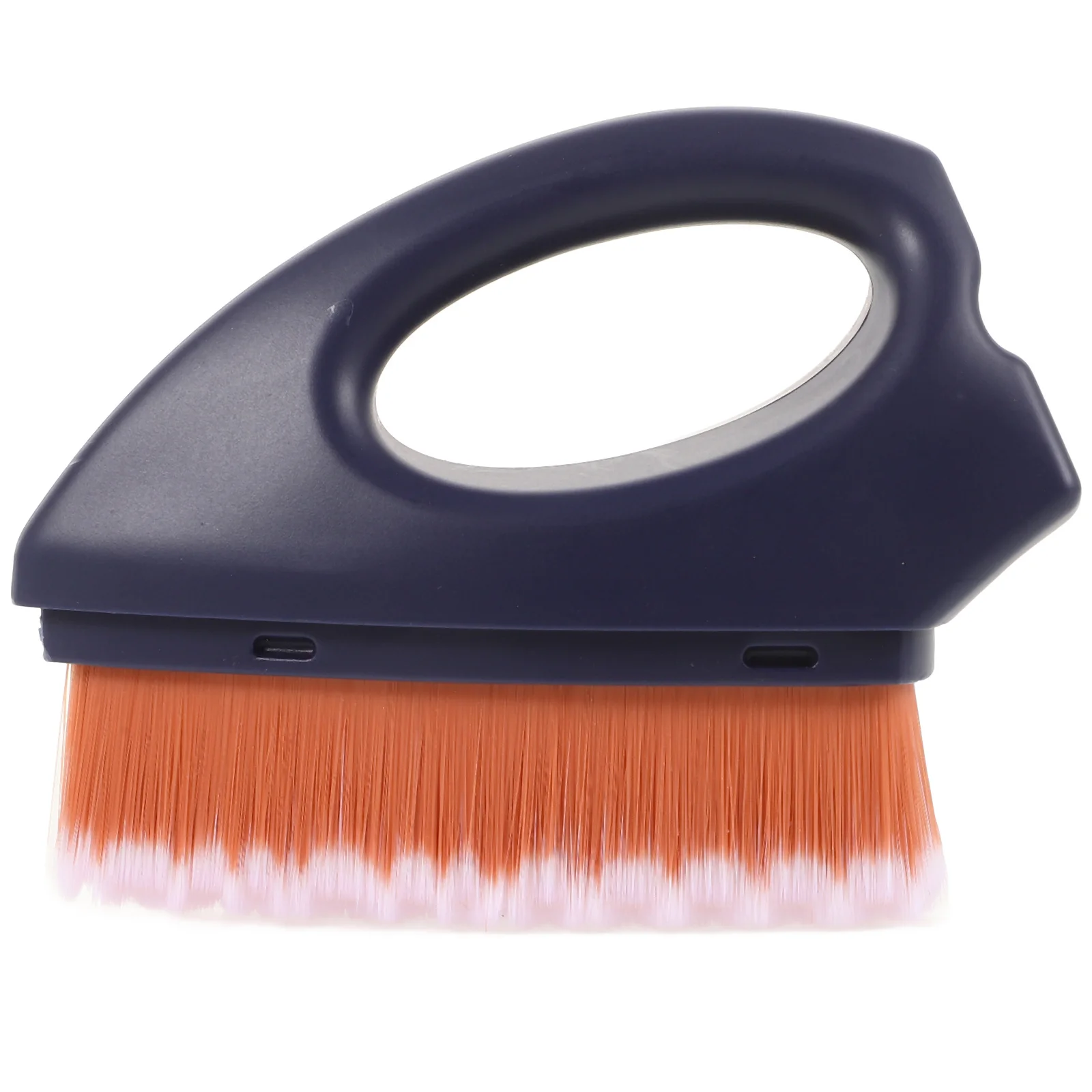 Brocha para base, parte superior plana suave para colorete en polvo líquido, herramienta de contorno de mezcla de maquillaje facial pequeña portátil, viaje