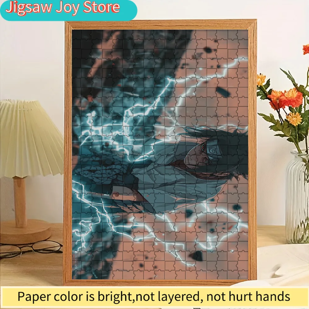 

Anime Naruto Sasuke Uchiha Chidori Lightning Sharingan Scene Paper Puzzle, Premium High Definition Print, Smooth Burr-Free Piece