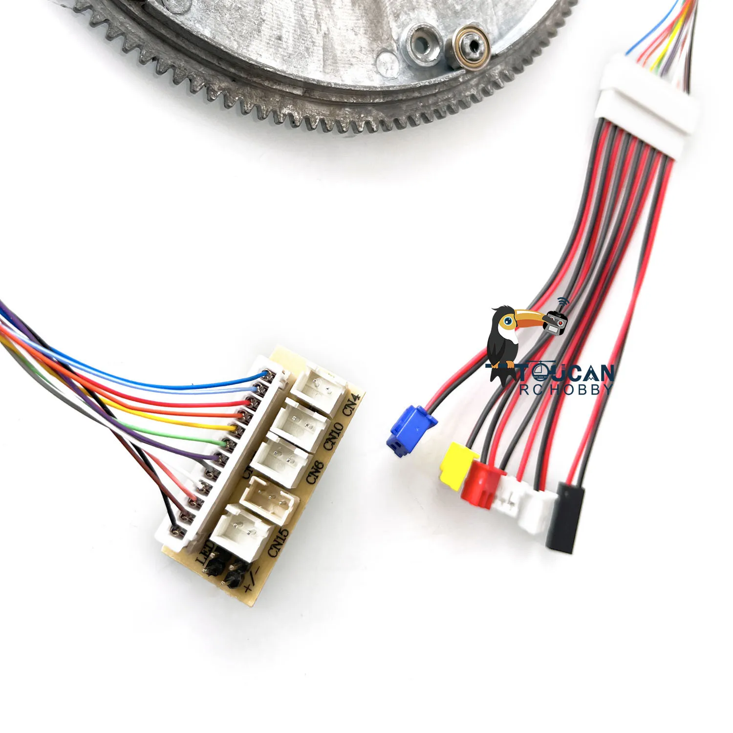 360° Electric Slip Ring Big Gear Set for 1/16 Heng Long TK7.0 Maindbord RC Tank Spare Part TH22470-SMT1