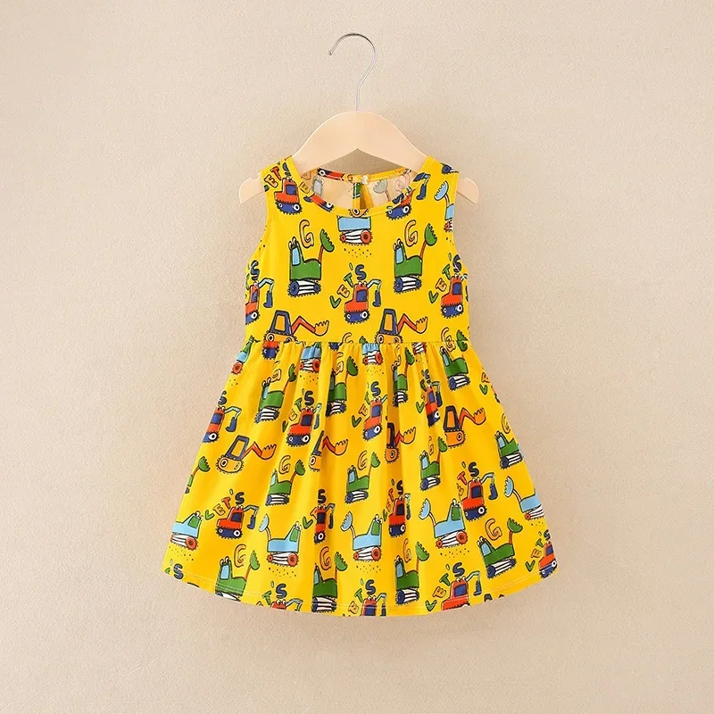4- 5 years cotton dress aliexpress Floral Summer Dress for Girls 4-6Y Cotton A-Line
