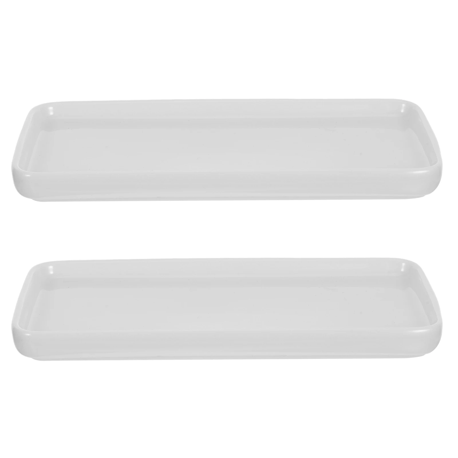 

2Pcs Delicate Ceramic Jewelry Dish for Bathroom Home Decor Functional Organizer on Mothers Day Anniversaries Jewelry Dish