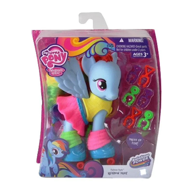 Brand New Genuine My Little Pony Friendship Pony Polly Rainbow Series Decoration Is Magic Rainbow Dash Different Style Models