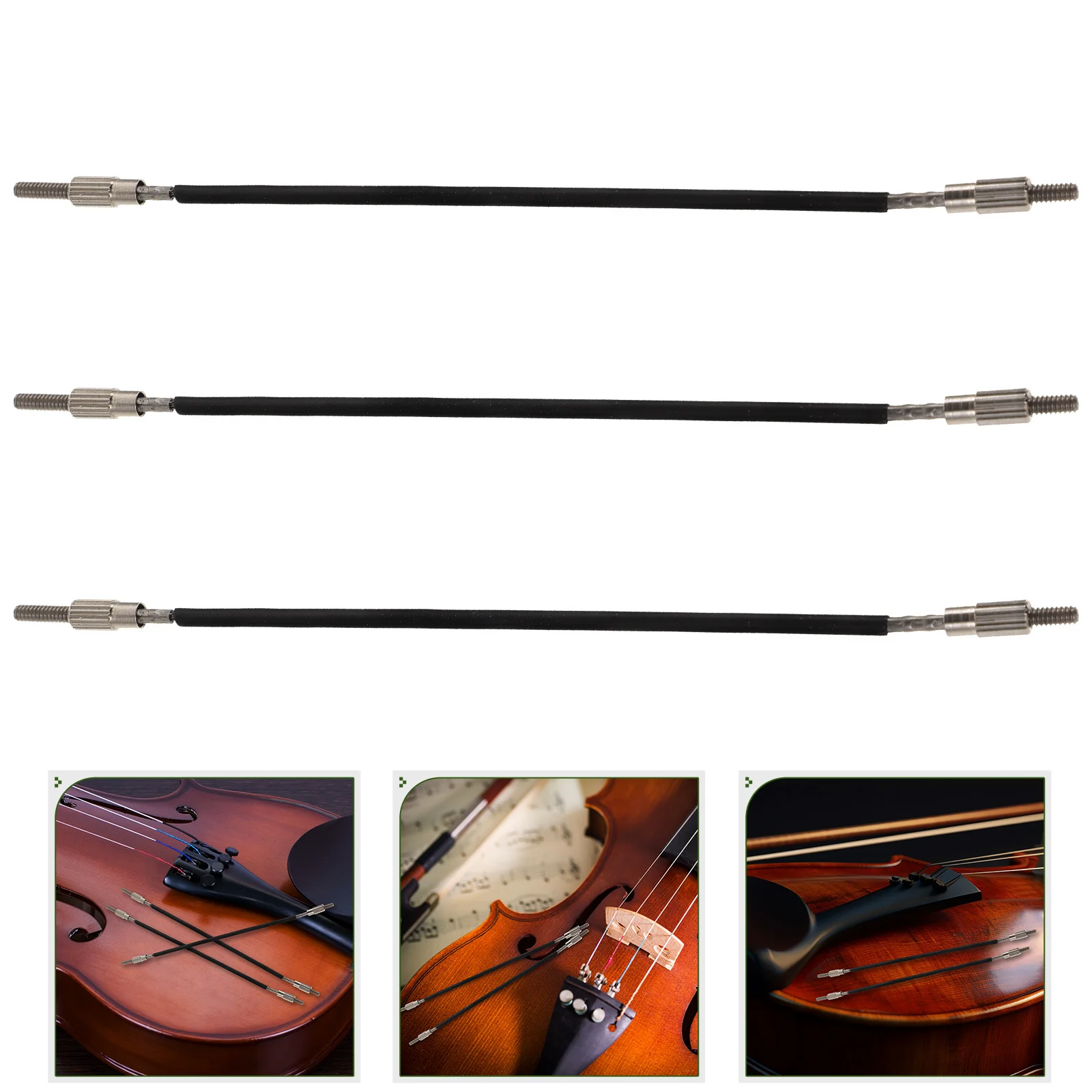 3 قطعة الكمان الذيل الحبل ملحق لاقط أجزاء أداة حبل استبدال الملحقات #1