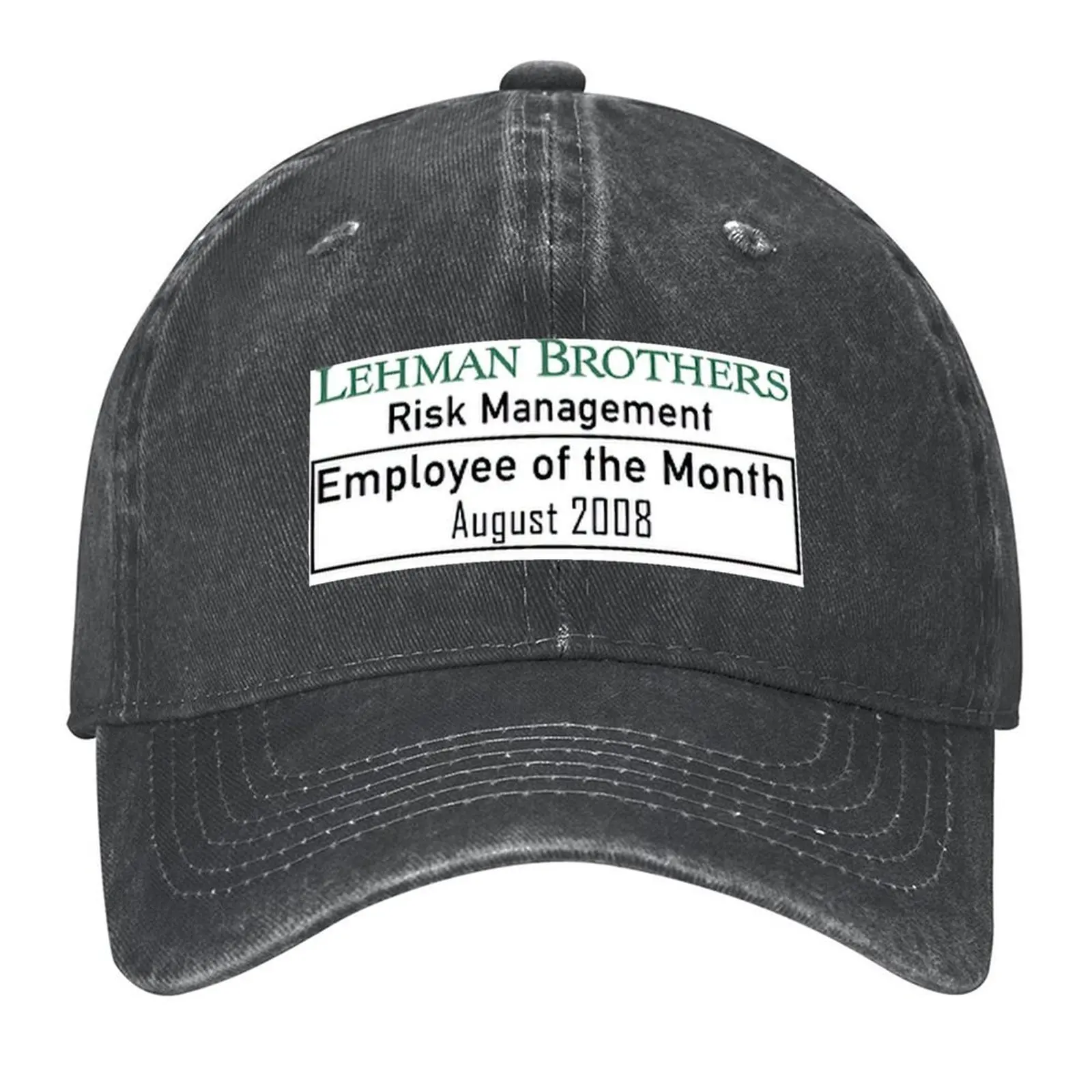 

Lehman Brothers Baseball Cap Big Size Hat hats for men Golf Wear Fashion Beach For Women 2025 Men's