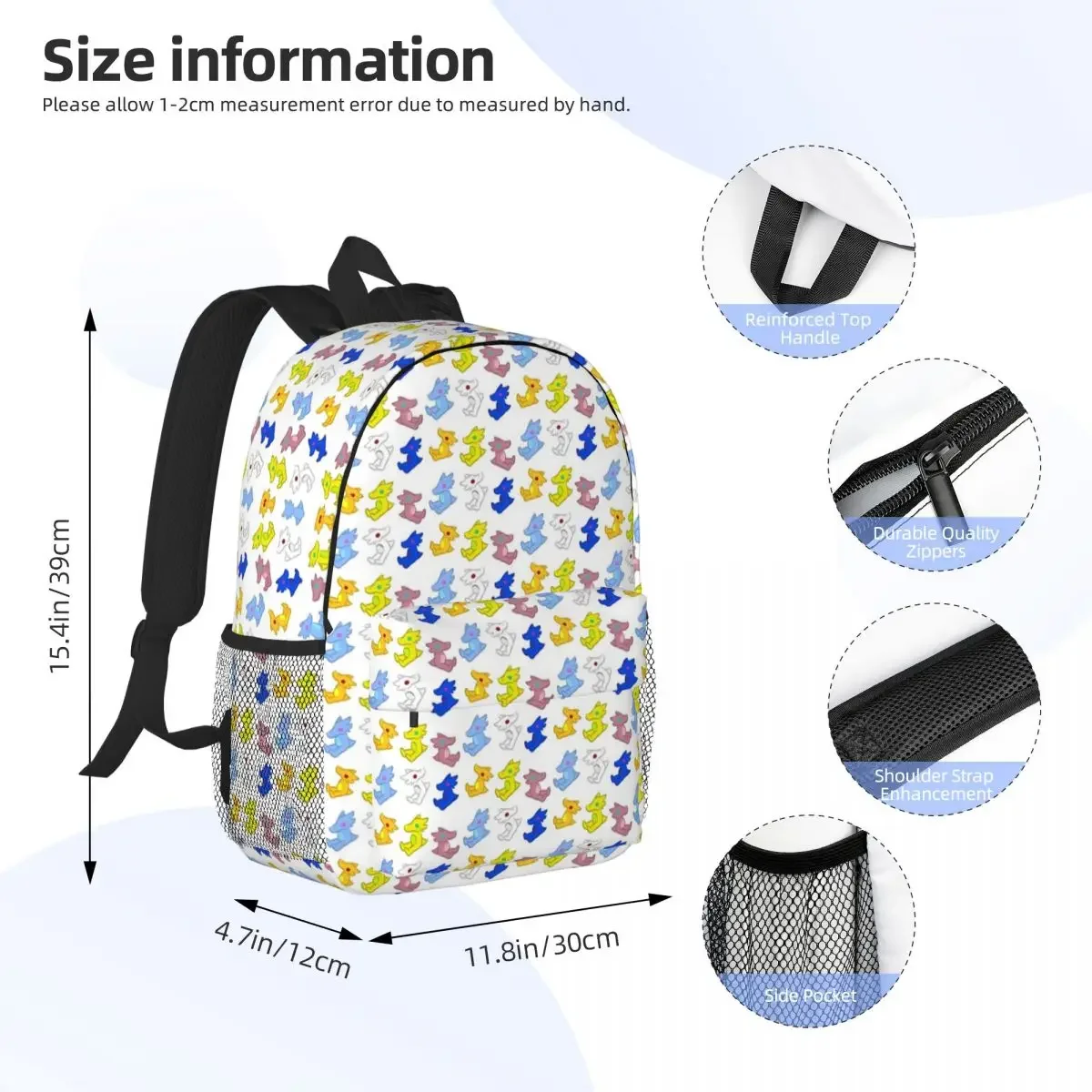 Canon Scalemates From Homestuck Backpacks Boys Girls Bookbag Casual Students School Bags Travel Rucksack Shoulder Bag