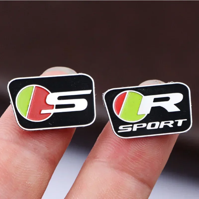 3D Raise S R Sport Logo Car Steering Wheel Emblem Badge Sticker Decals for XF XE XJ F-Type F-Pace E-Pace I-PACE