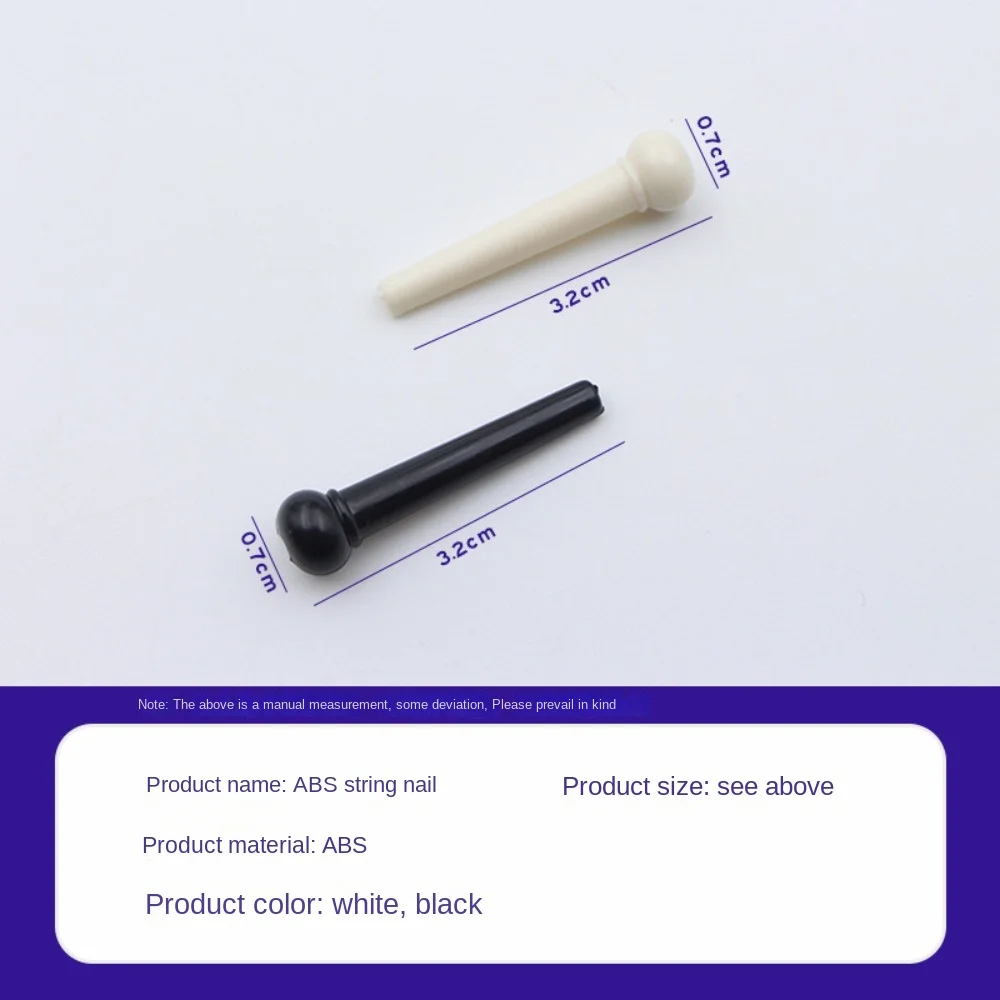 New 12pcs Acoustic Guitar Bridge Pin Acoustic Guitar Fixed Tuning Tone Guitar Parts Accessory Durable String Nail Pegs