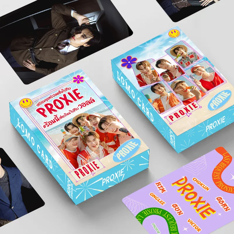 PROXIE USER 30Pcs Double Sided LOMO Cards HD Color Print Photocards Boxed Collectible Greeting Cards T-Pop Fan Gift