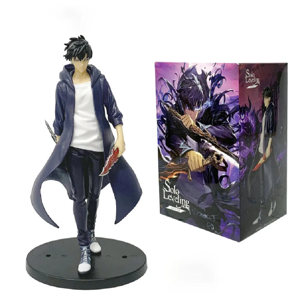 

hit show Anime Solo Leveling Shadow King Standing posture Cheng Xiaoyu Handheld Model Desktop Ornament Anime Peripheral Scenery