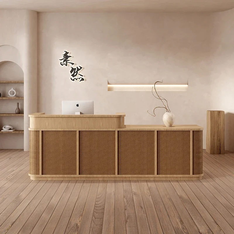 New Chinese style surprise wind rattan women's clothing store store store small bar checkout page B & B reception