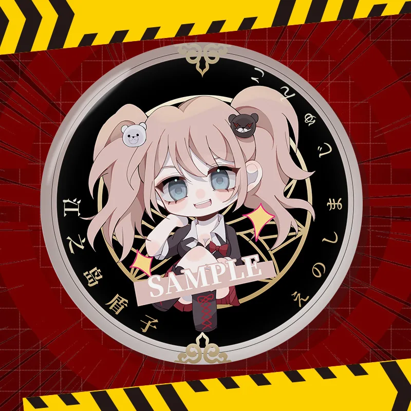 Danganronpa Trigger Happy Havoc Brooch Nagito Komaeda Brooches for Women Enoshima Junko Jewelry Nanami ChiaKi Metal Accesorios