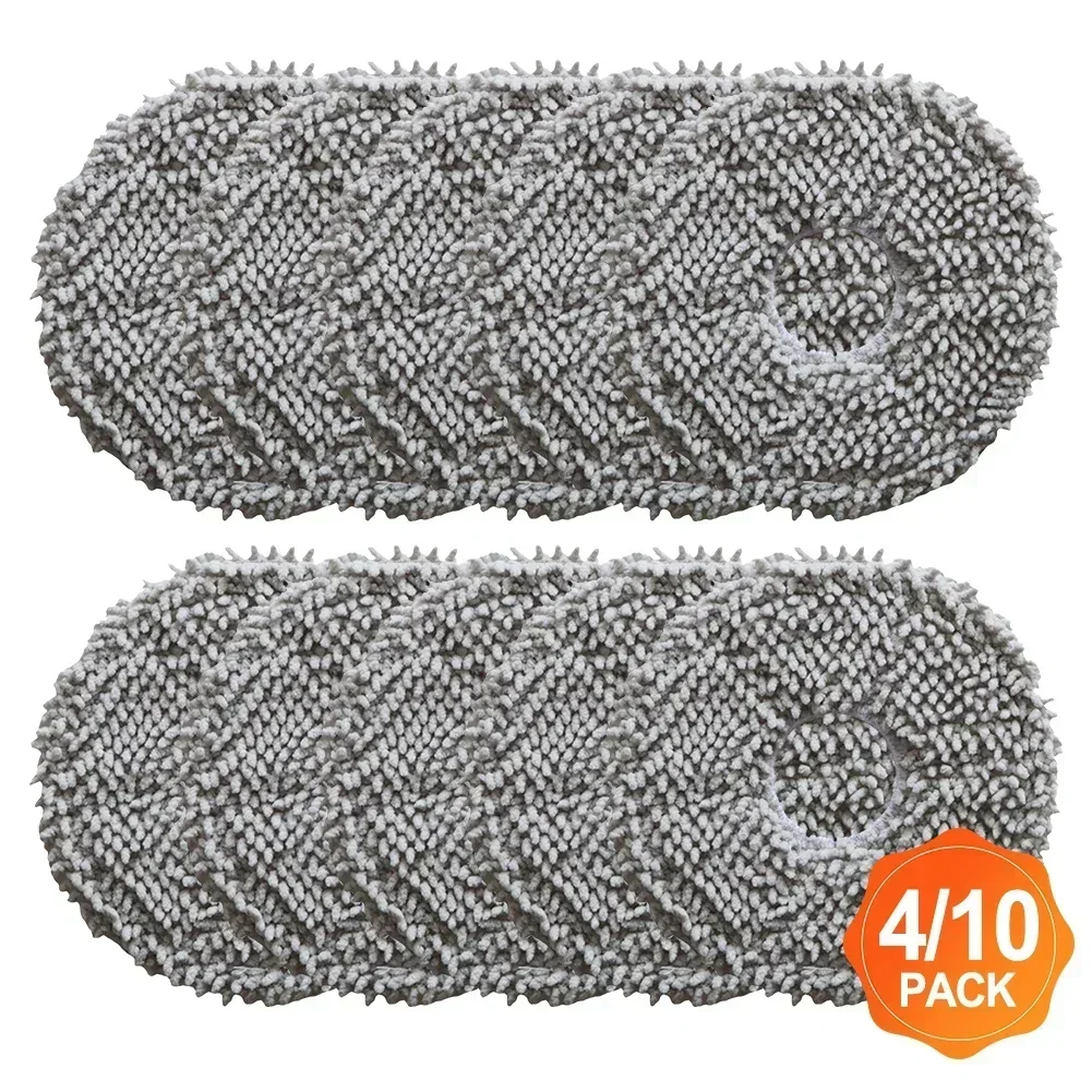 10/4Pcs Microfiber Mop Cloth Kit For Conga 13090 Spin Revol Home Robot Vacuum And Mop Replacement Mop Cloth Rag Home Clean Tool