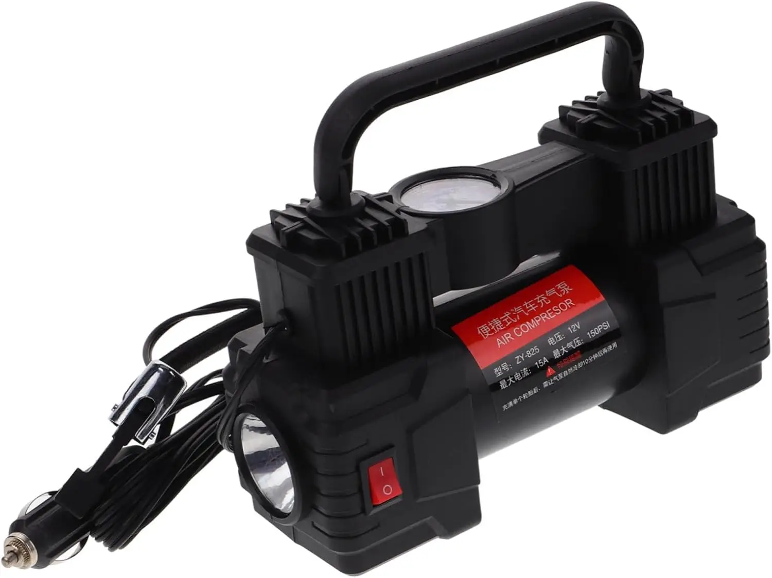 

Portable Car Air Pump Tire Inflator Auto Compressor for Car Tires Compact Plastic