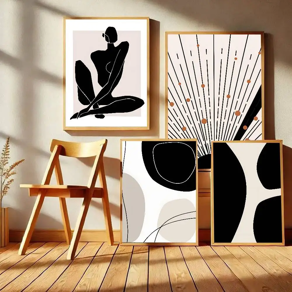 Abstract Bohemian Cartoon Poster Art With Prints Home Bedroom Living Room Decoration Gift