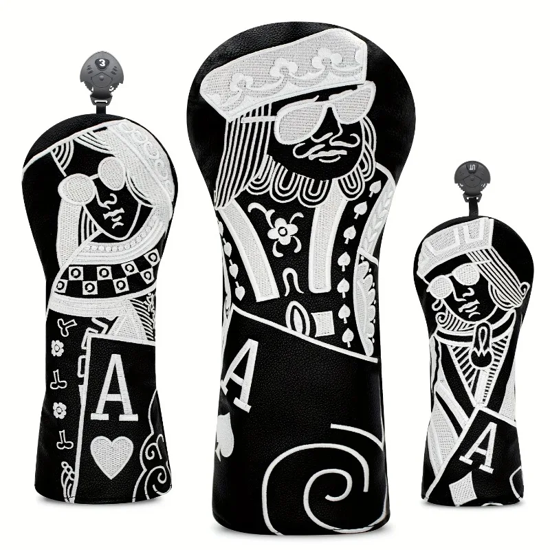 

Чехол для мяча для гольфа Ace of Spades — застежка-молния, подходит одного размера — все защитные чехлы для водителей, Woods