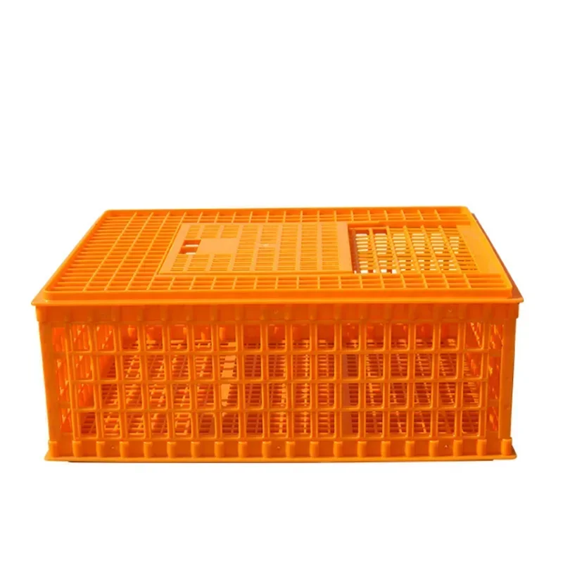 75x55x27 Cm Chicken Cage Plastic White Orange Yellow Poultry Chicken Duck Goose Pigeon Turnover Box Cage