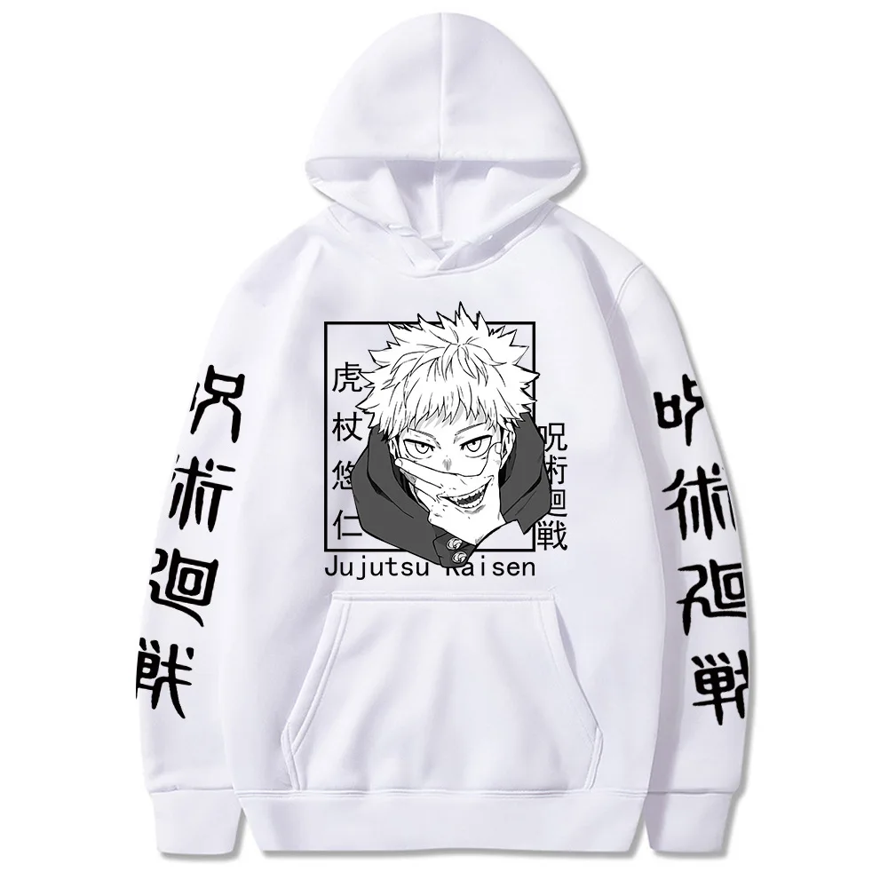 The New Autumn and Winter Japanese Manga Jujutsu Kaisen Jujutsu Kaisen Printed Men's Hooded Sweatshirt and Hoodie