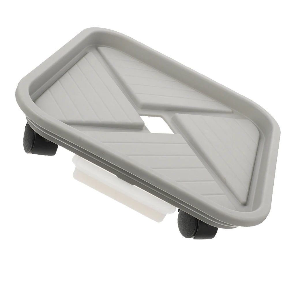 

Container Flower Pot Tray Plants Saucer with Wheel Plastic Cart Trays for Water Drainage