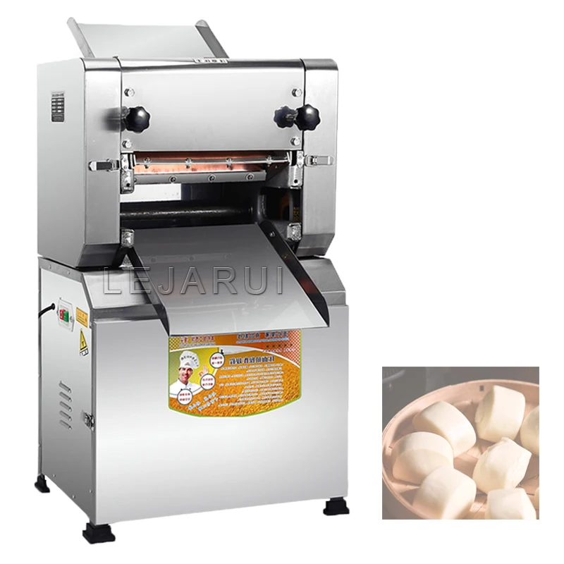 

304 Stainless Steel Pizza Bread Dough Sheeter Roller Kneader Machine Noodle Dough Rolling Pressing Machine