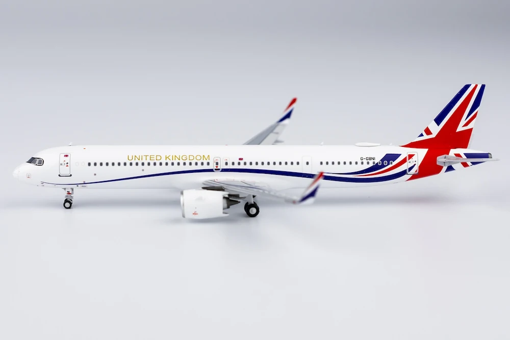 NG 13071 1/400 UK A321neo VIP aircraft model G-GBNI  Alloy finished product collection model