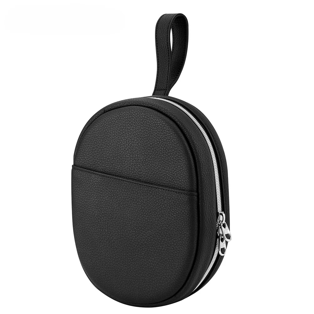 1 Pcs Portable Handbag PU Storage Bag Black For Bose QC Ultra/QC35 Headphones - Shockproof Replace Practical Replace Supplies